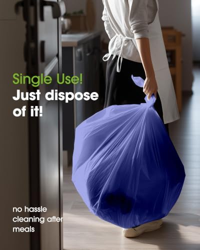 Pureegg Plastic Table Cloth Disposable 10 Pack, 54 x 108 Inch, Lavender