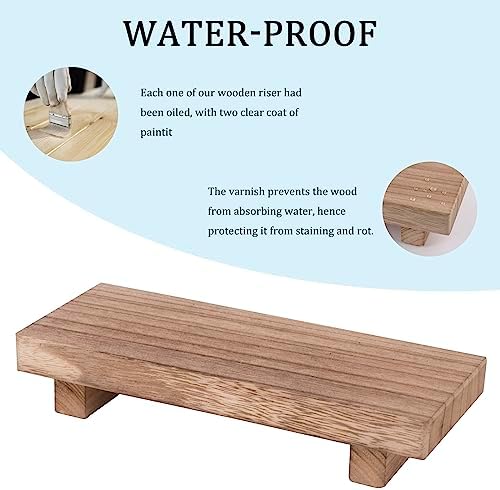 Wood Bathroom Tray Farmhouse Decor Kitchen Soap Holder, 8.7"x3.6" Brown