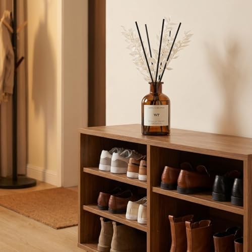 WEALD TRIBE Reed Diffuser Set for Bathroom Air Fresheners, Oil Diffuser Sticks | White Tea Scent 4.0 fl oz Home