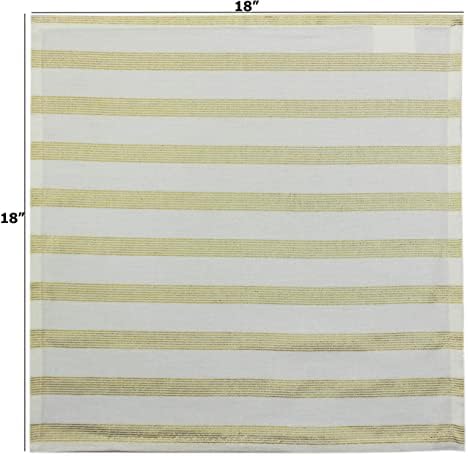 COTTON CRAFT Christmas Holiday Napkins - Set of 12 Cotton Cloth Napkins