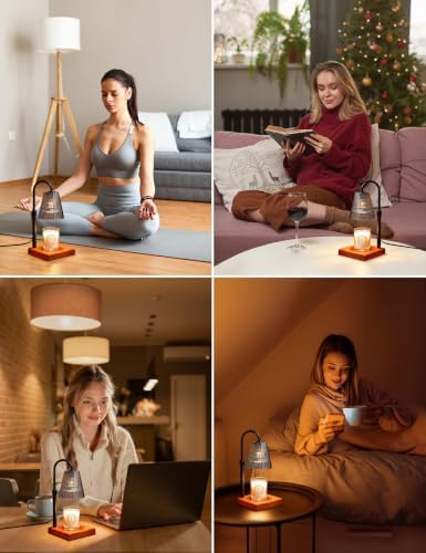 Candle Warmer Lamp Smoked Gray,Home Decor,Brithday Gifts for Women