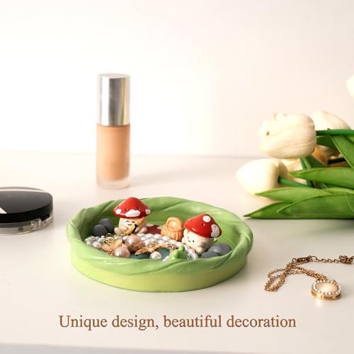 Unique Trinket Tray & Ring Holder for Girls' Rooms / Green