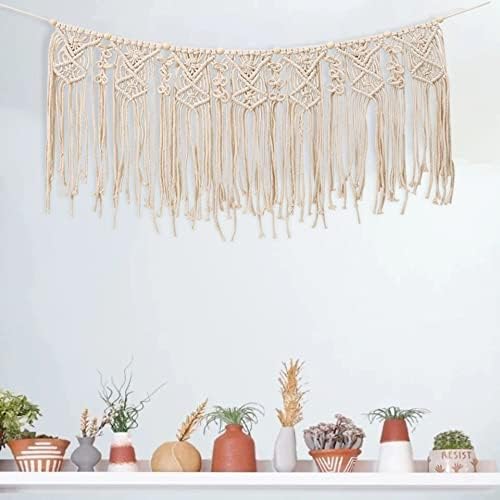 Macrame Garland Macrame Wall Hanging Nursery Wall Decor Boho Home Bohemian Bedroom / 35"L x 16"W