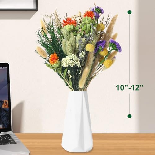 13 Kinds Mini Dried Flower Bouquet, 5-8" Boho Brown for Crafts, Vase Filler
