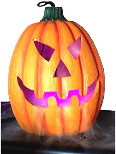 Halloween Party Mist Maker,Ultrasonic Water Pond Fountain Fogger 9 LED Red Yellow and Blue Light Flashes Aluminum Atomizer Air Humidifier for and Rockery Fish Tank Vase Birdbath Deco