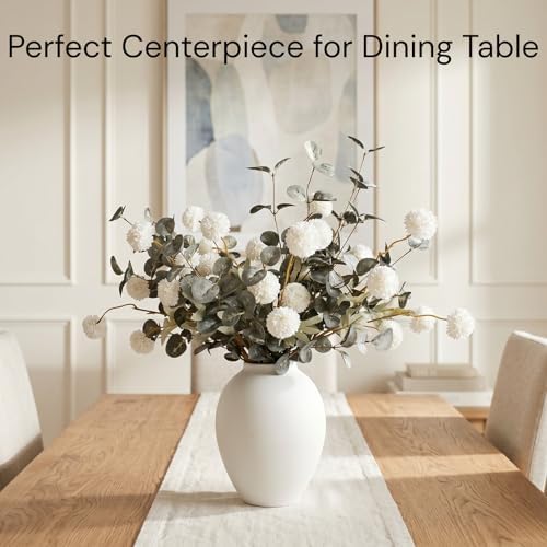 Artificial Floral Arrangements With Vase, Centerpiece for Dining Table