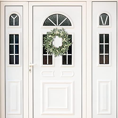 Pinkpum 20'' Eucalyptus Wreath for Front Door Porch Decor, Spring Summer