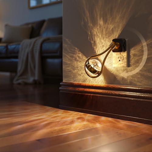 Briignite LED Night Lights Plug into Wall, 330° Rotating Night Light