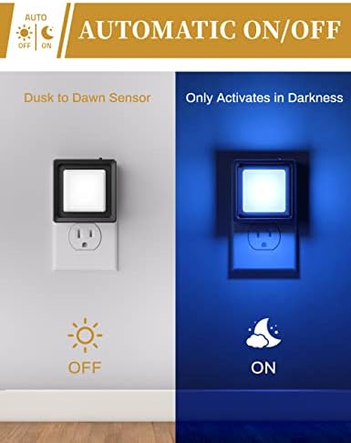 DORESshop Blue Night Light [2 Pack],Night Lights Plug Into Wall