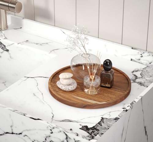 VERTORGAN Acacia Wood Serving Tray,9.8 Inch Decorative Trays,Home Decor