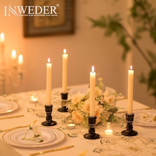 Wooden Candlestick Holders Rustic: Farmhouse Taper Candle Holder