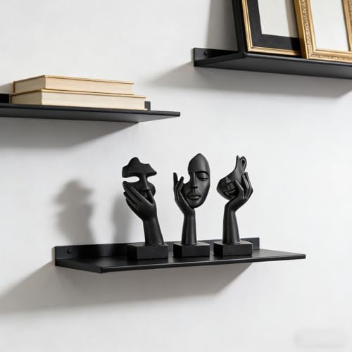 Thinker Small Statue Set / Black / Set of 6