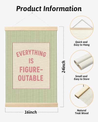 FGFK Positive Affirmations Wall Art Poster Hanger Frame 16x24 Inch