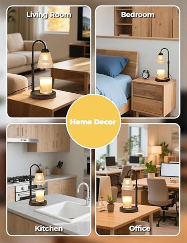 Candle Warmer Lamp with Timer Home Decor Birthday Gifts for Women Mom Her