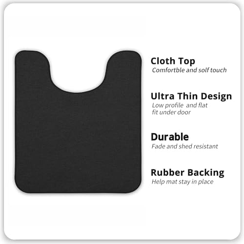 Bosap Toilet Rugs U Shaped Bathroom Rug,Machine Washable Non Slip Quick Dry Super Absorbent Ultra Thin Toilet Mats for