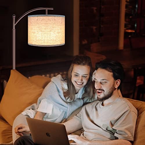 Floor Lamp for Living Room, 4 Color Temperature LED Floor Lamp with Remote Control & Foot Switch, LED Bulb Included