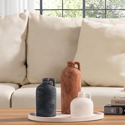 Ceramic Vase Home Table Decor / 08-rust / Set of 3