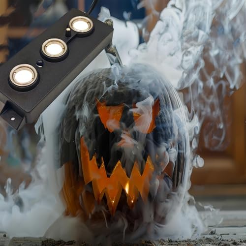Halloween Party Mist Maker,Ultrasonic Water Pond Fountain Fogger Aluminum Atomizer Air Humidifier for and Rockery Fish Tank Vase Birdbath Deco