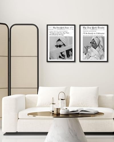 EcoHest 12x16 in I'll Be Ready in 5 Minutes Newspaper Canvas Art