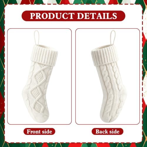 Christmas Stockings 18 Inches,Knitted Socks Christmas Decoration
