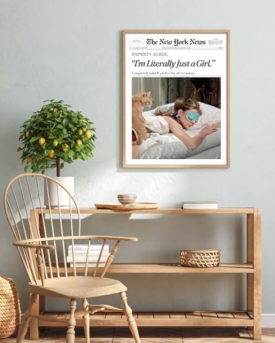 EcoHest 18x24 in Audrey Hepburn I'm Literally Just a Girl Framed Wall Art