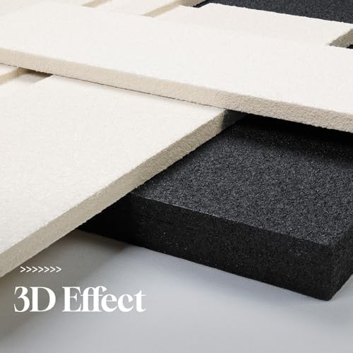 3D Black and White Abstract Wall Art, Modern Minimalist Artwork for Walls
