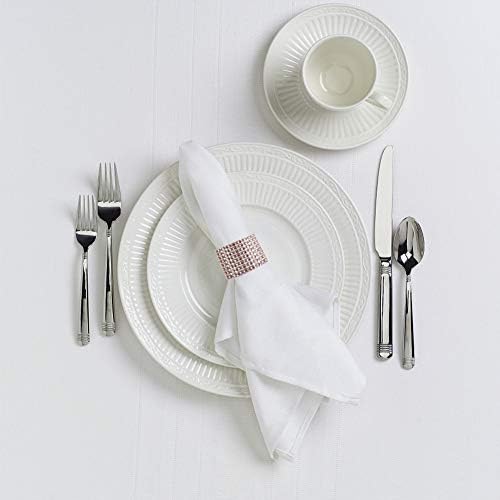 Accmor 100pcs Napkin Rings, Champagne Napkin Rings Buckles