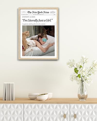 EcoHest 12x16 in Audrey Hepburn I'm Literally Just a Girl Framed Wall Art