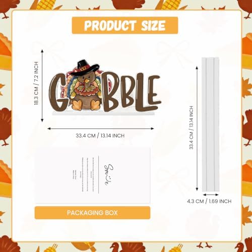 Smile Thanksgiving Wooden Standing Decor