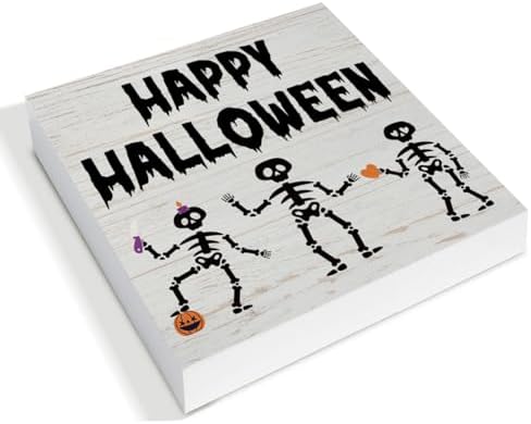 Halloween Decorations, Happy Halloween Wooden Sign Decor Desk Sign
