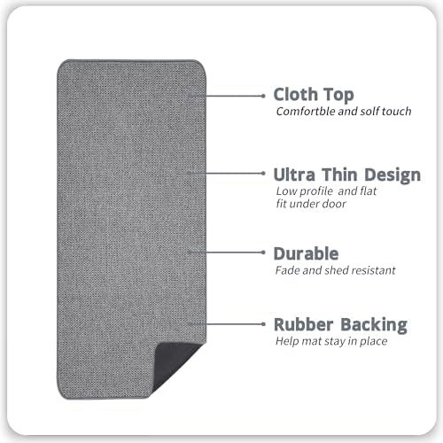 Bosap Bath Mat,Ultra Thin Bathroom Runner Rugs,Large Bath Mats for Bathroom,Quick Dry,Non-Slip,Machine Washable,Low