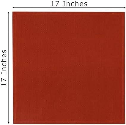 COTTON CRAFT Thanksgiving Cloth Napkins - Set of 12 Soft 100% Cotton Napkin
