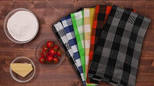 Urban Villa Kitchen Towels Cotton Dish Towels 20”x30” (Set of 12) Multi
