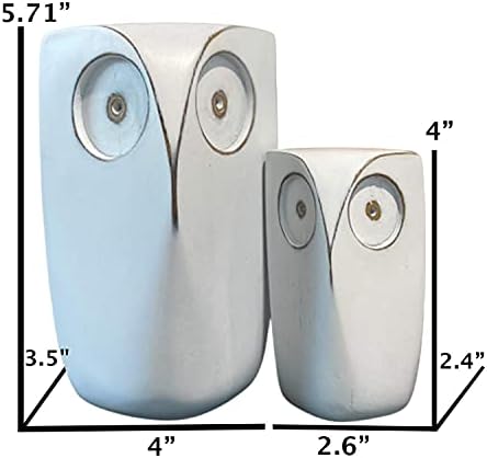 Small Resin Figurines / White / 4 Inch / Set of 2
