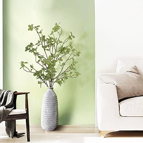 41.3’’ Tall Fake Plants Branches Faux Greenery Ficus Twig Leaf / Green / Set of 2