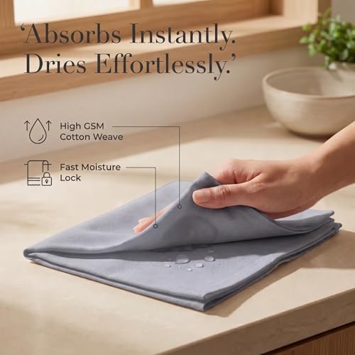Urban Villa Cloth Napkins Cotton 20x20 (Set of 12) Gray