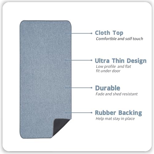 Bosap Bath Mat,Ultra Thin Bathroom Runner Rugs,Large Bath Mats for Bathroom,Quick Dry,Non-Slip,Machine Washable,Low