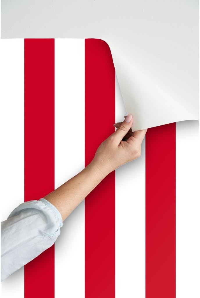 Peel & Stick Wallpaper x / 24 x 144 / Roll / Red