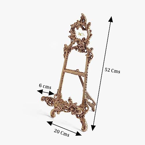 Brass Easel Display Stands for Art Deco, Paintings, Pictures, Decorative Plates, Wedding Signs, Menu Stand, Home Decor