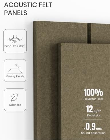 Fluxynara 36" x 24" Large Felt Bulletin Board, Earth Brown