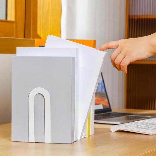 Book Ends / 5.5*3.75*2.25inch / White / Set of 6