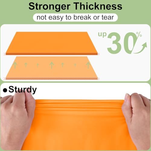 misaya 12 Packs Disposable Plastic Fall Table Cloth Beige and Orange