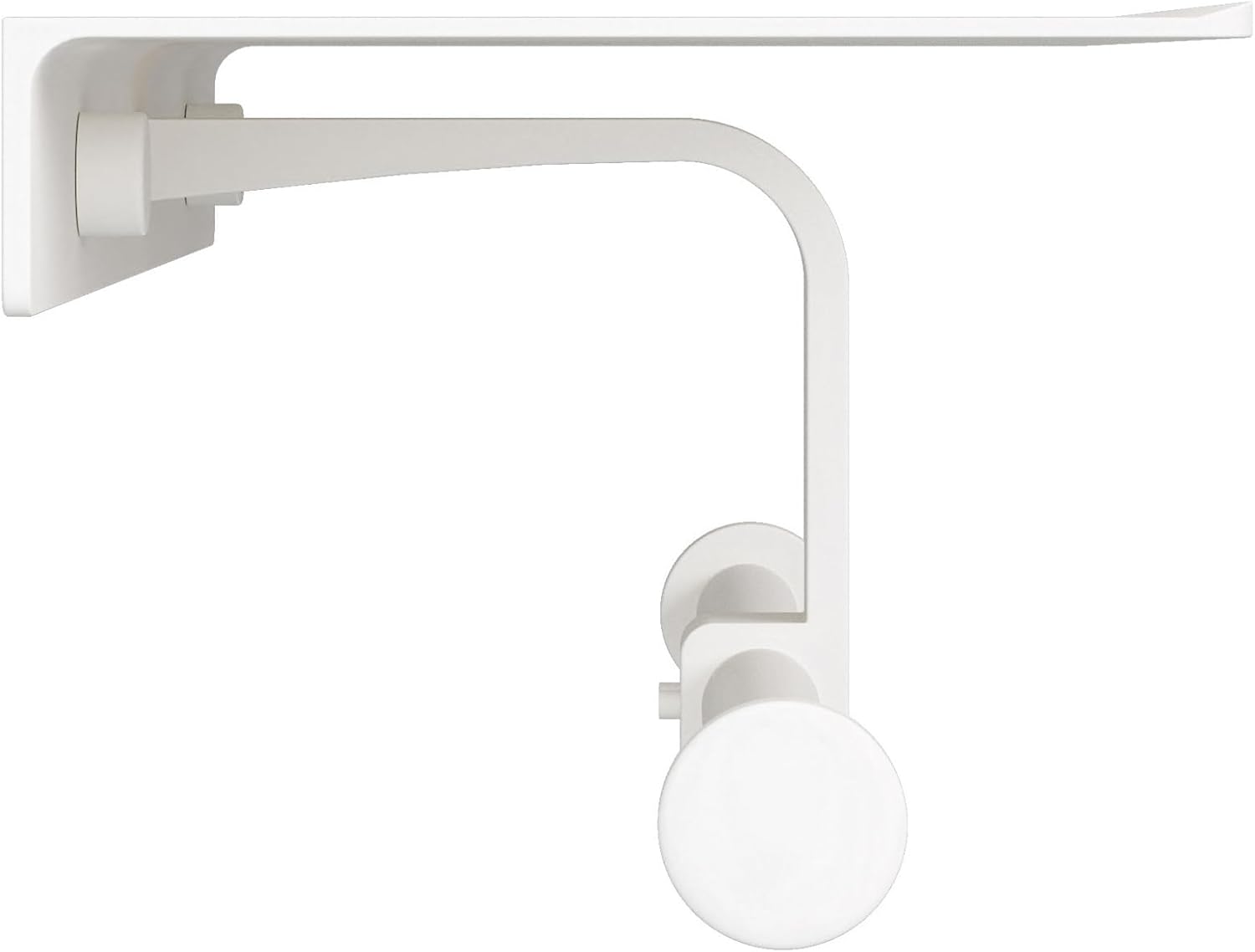 Bathroom Toilet Paper Holder with Shelf, Wall Mount, Double Roll, White