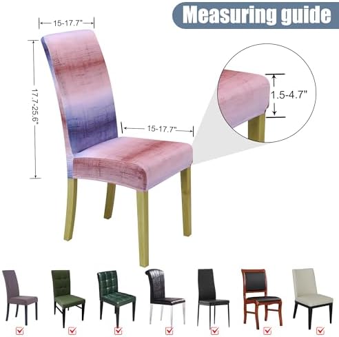 Dining Chair Covers, Stretch Seat Covers, Washable Furniture Protector
