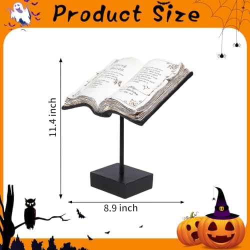 MUMTOP Halloween Vintage Book Figurines Indoor Antique Open Books Ornament