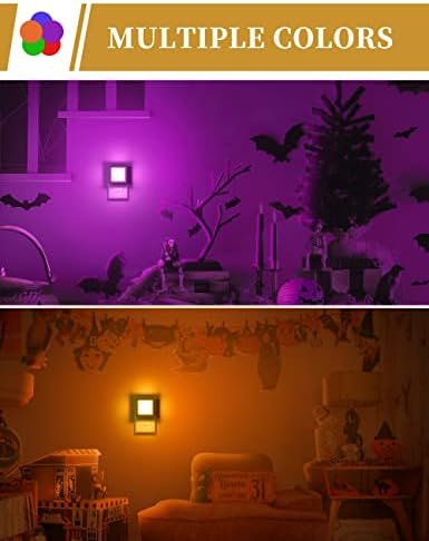 DORESshop Orange Night Light [2 Pack],Night Lights Plug Into Wall Halloween