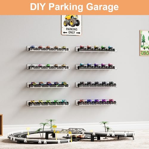 upsimples 8 Pcs 15" Acrylic Shelves for Wall Display and Storage, Clear