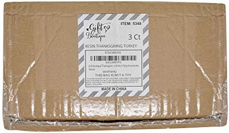 Thanksgiving Turkey Ceramic Shelf Sitters Decorations 3 Pack Table Topper