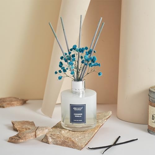 Airkeep Reed Diffuser Set/Cashmere Vanilla/6.76 fl oz(200ml)/1 Pack/Home & Office Decor Aromatherapy Diffuser Oil Gift