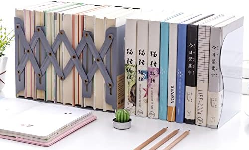 Adjustable Bookends Metal Book Ends for Heavy Book Holder Heavy Duty Bookends Nonskid / Simple Black